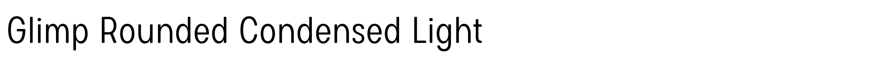 Glimp Rounded Condensed Light